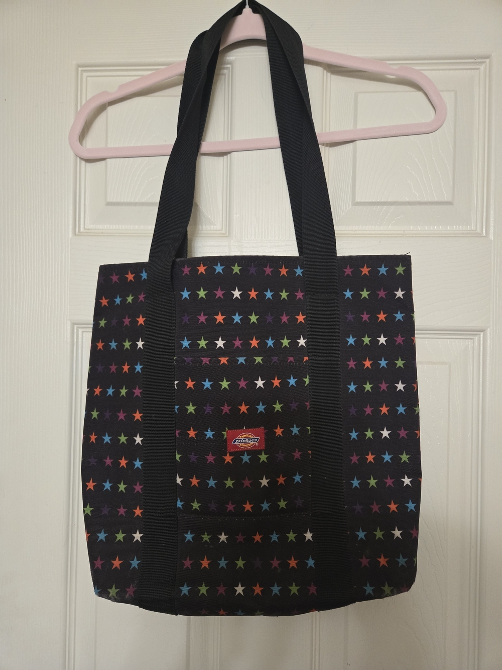 Dickies Black Multi-Star Canvas Tote Bag